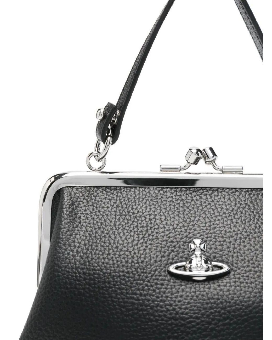 Vivienne Westwood Black Polyurethane Shoulder Bag