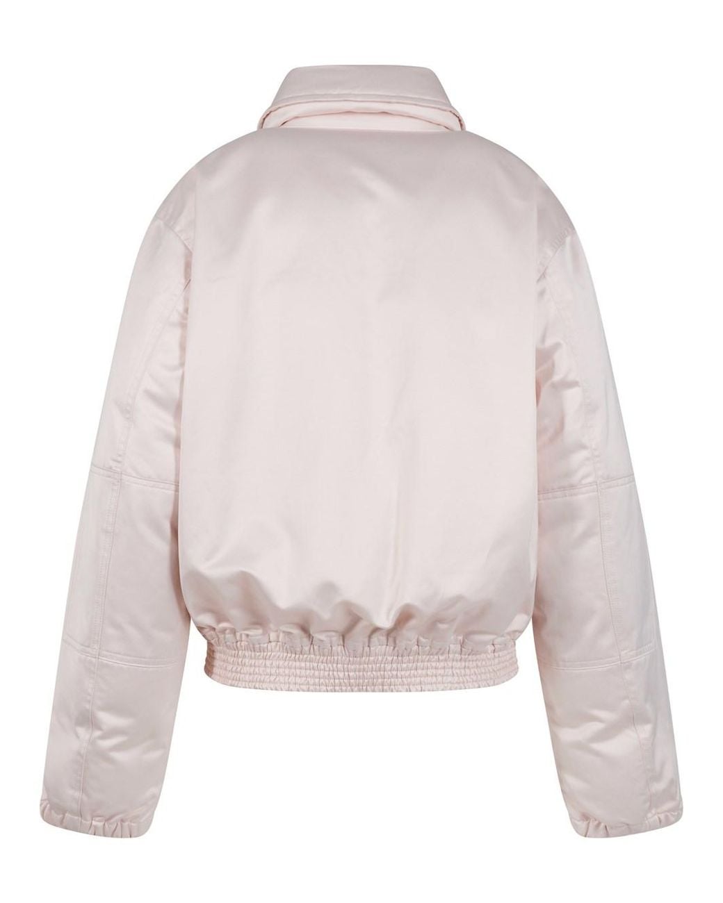 Victoria Beckham Pink Down Sateen Bomber Jacket