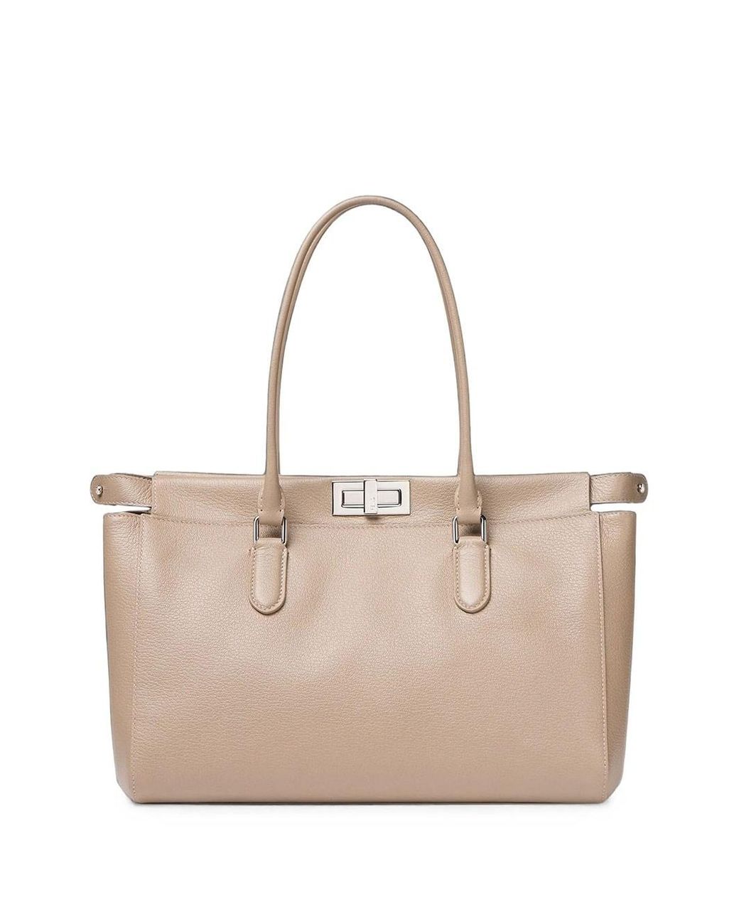 Fendi Natural Peekaboo Tote Small Bag