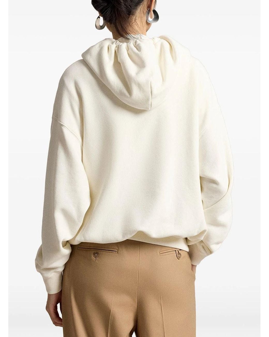 Polo Ralph Lauren White Polo Bear Hooded Sweatshirt
