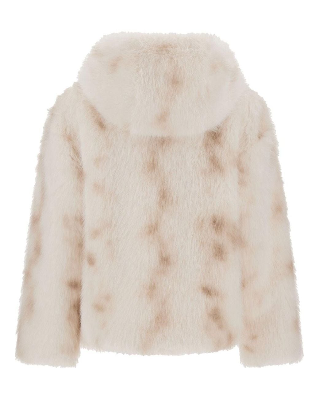 Herno Natural Faux Fur Lynx-Effect Jacket