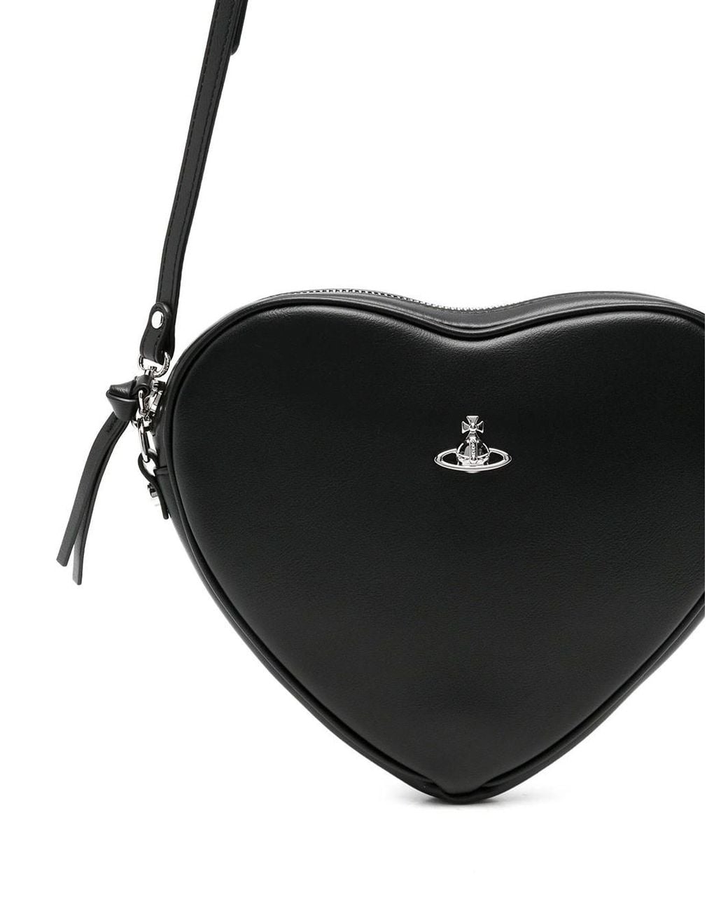 Vivienne Westwood Black Borsa A Tracolla "Alexa Heart"