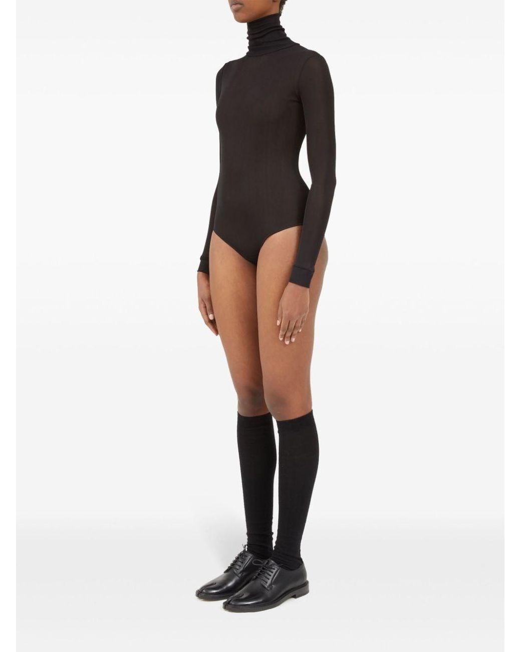 Maison Margiela Black High-Neck Bodysuit