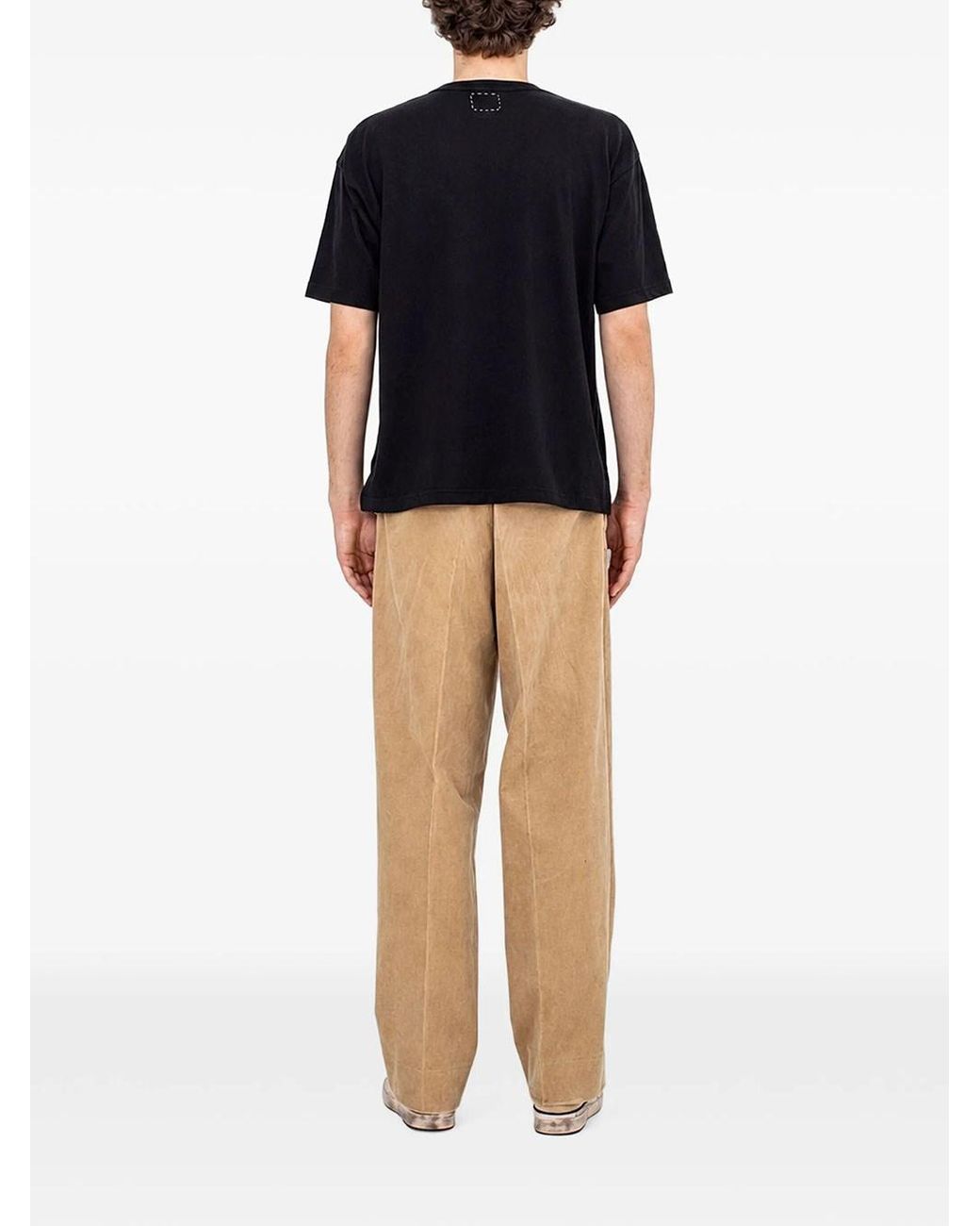 Visvim Black Jumbo Logo Print T-Shirt for men