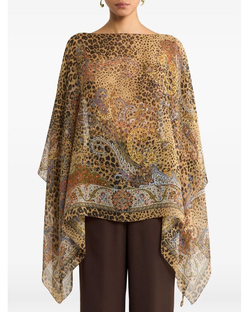 Etro Natural Silk Poncho