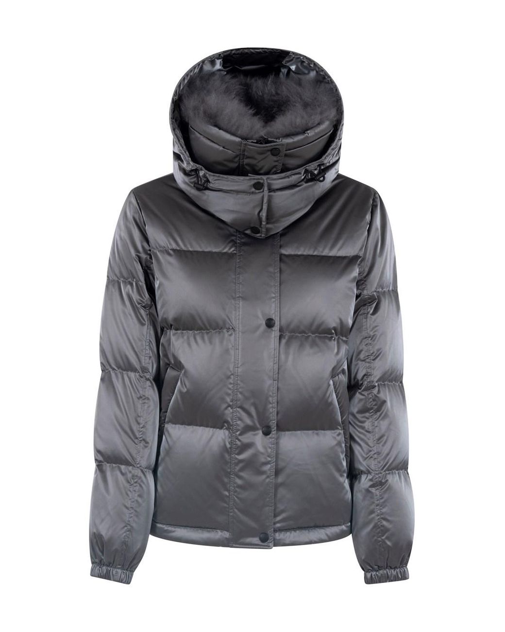 Yves Salomon Doudoune Jacket 60 Cm in Gray Lyst