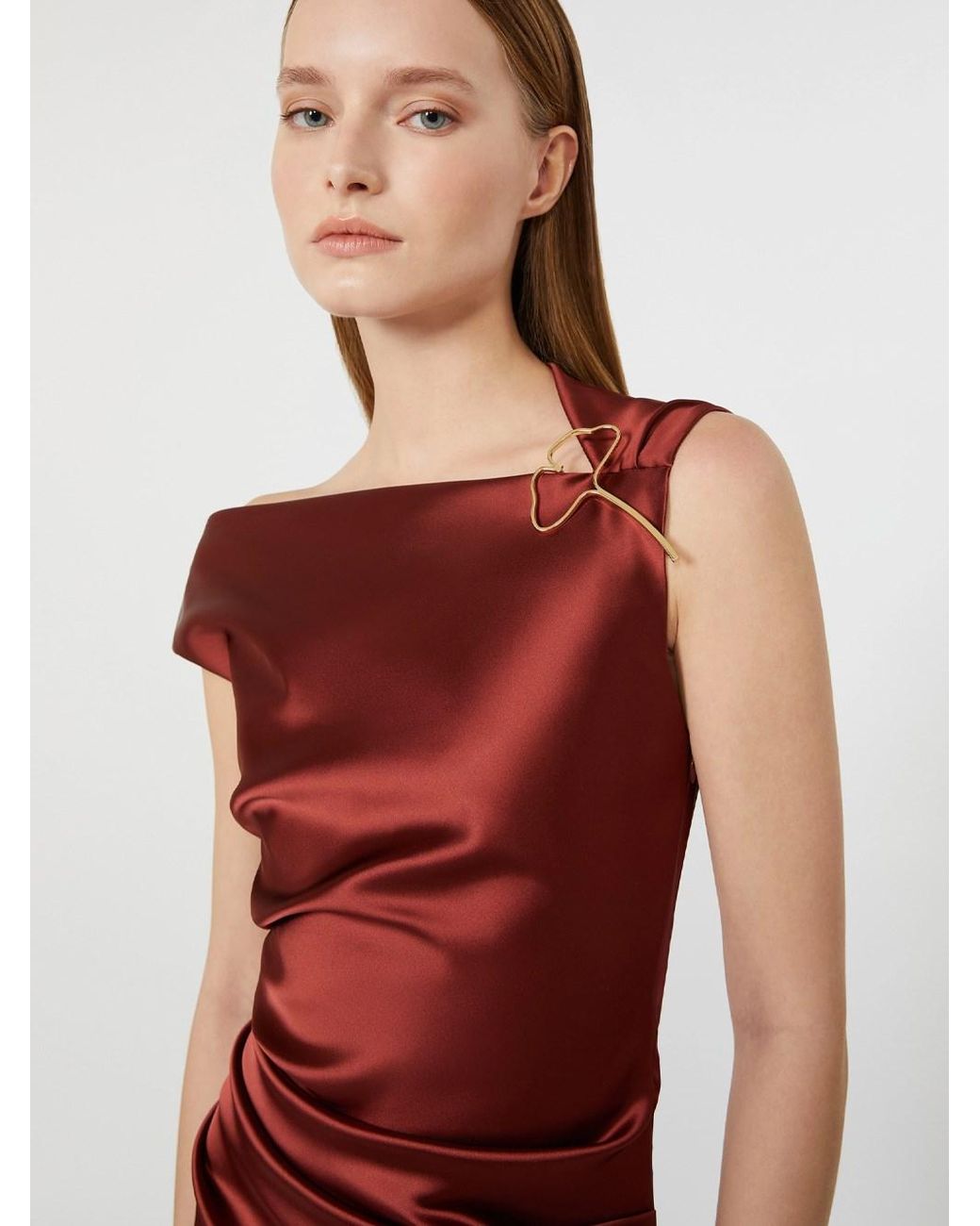 Max Mara Red Abito Lungo