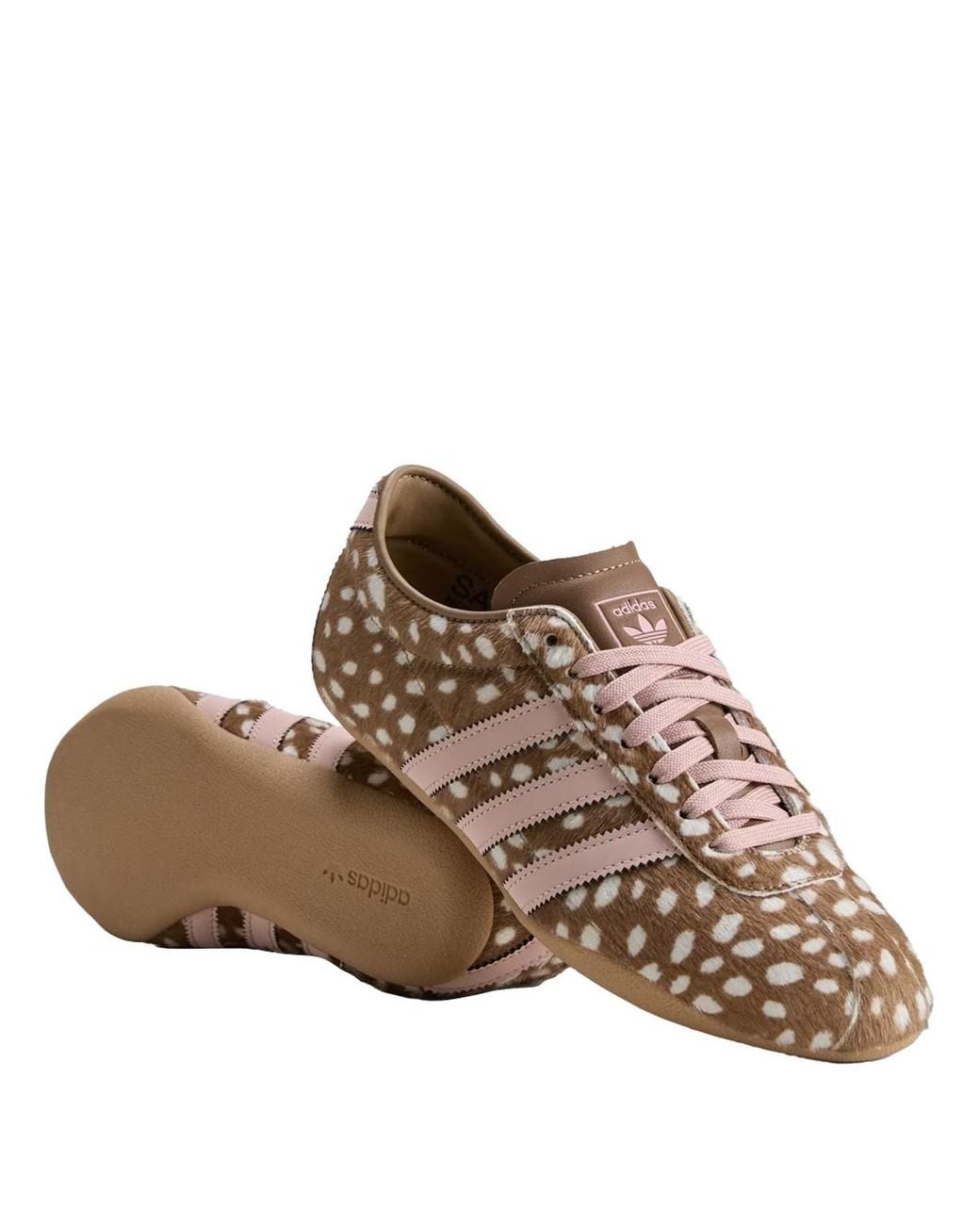 Adidas Brown Tokyo Sneakers In Synthetic Faux Fur