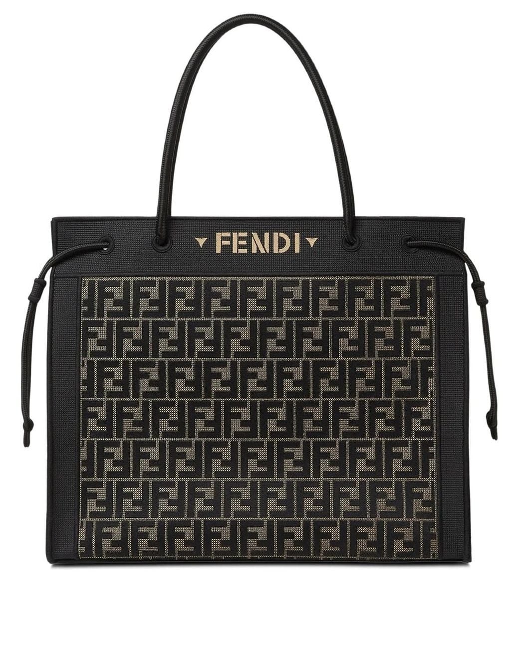 Magic Shopper Large Shopper di Fendi in Black