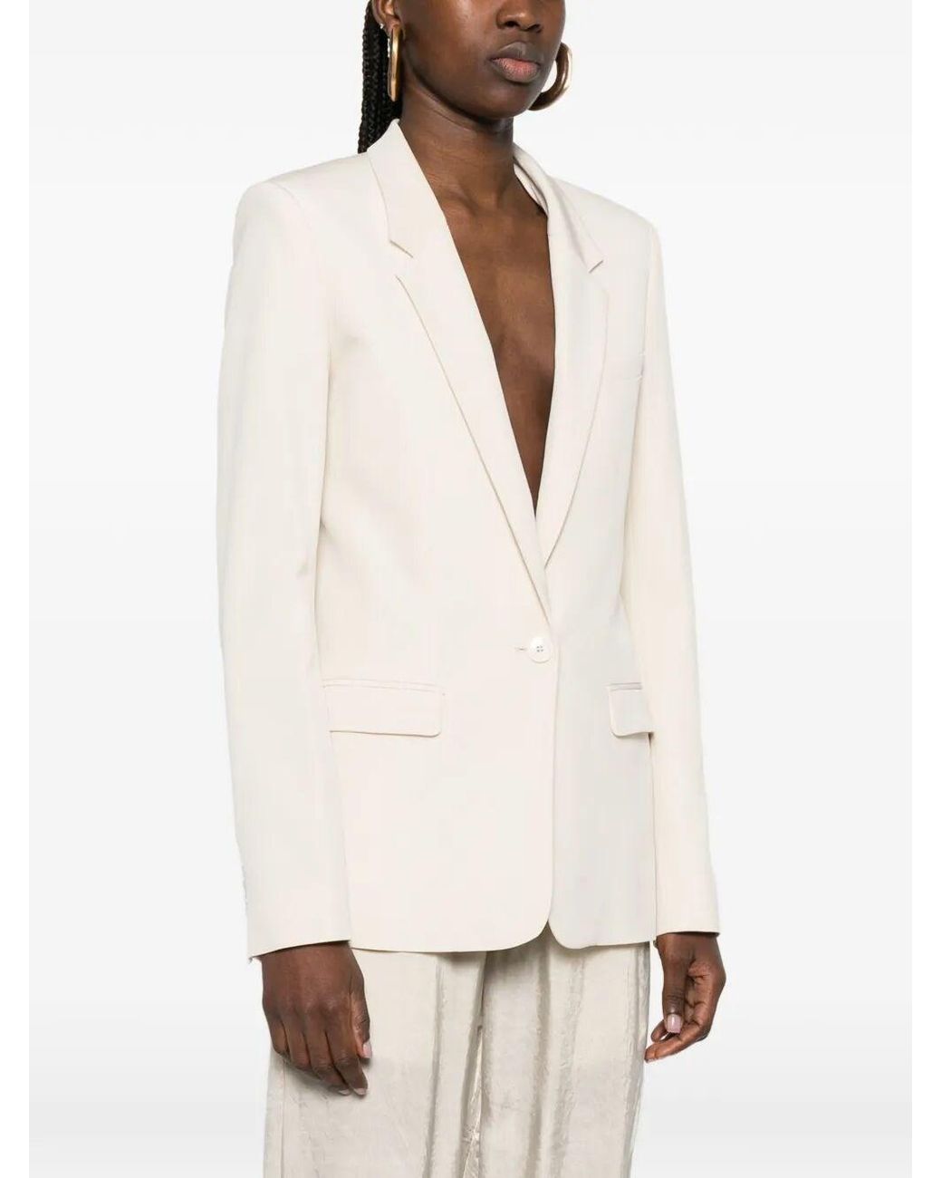 Isabel Marant Natural Feray Single-Breasted Jacket