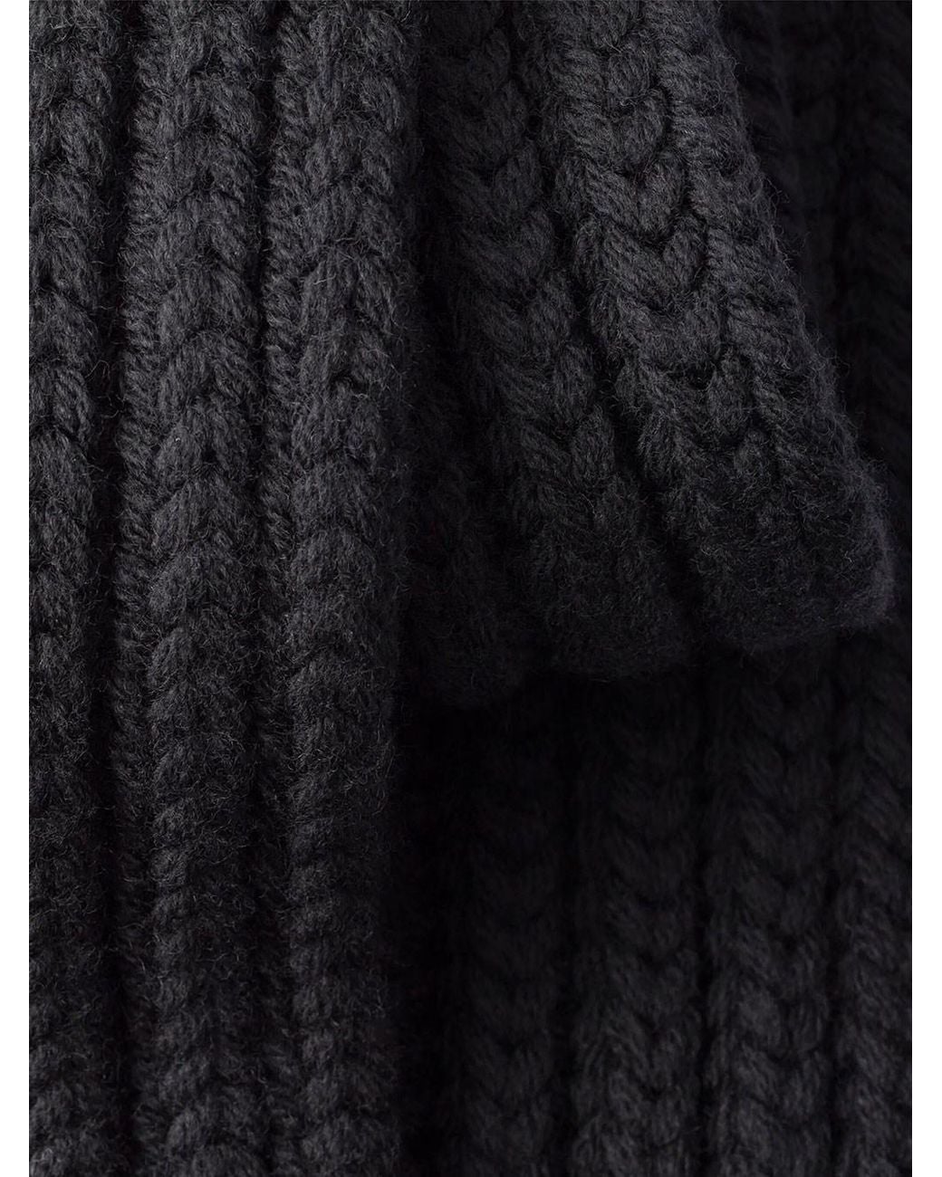 Prada Black Wool Scarf