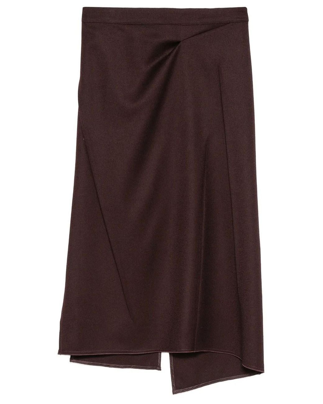 Victoria Beckham Purple Pressed Tailored Skirt