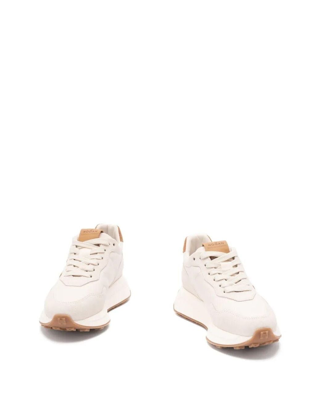 Hogan White Sneakers H641 In Leather And Suede