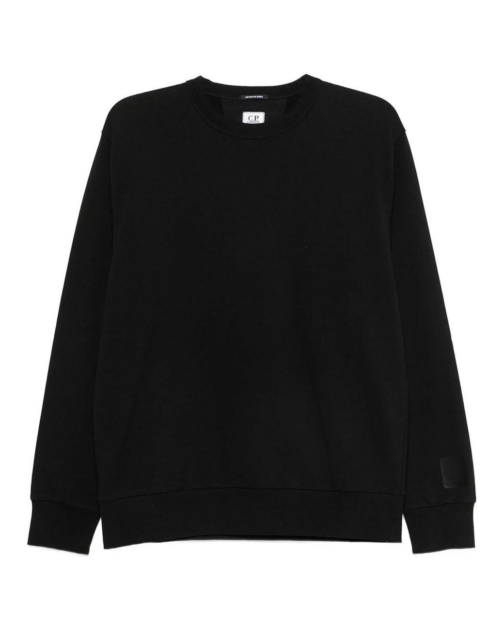 C P Company Black Felpa Girocollo for men