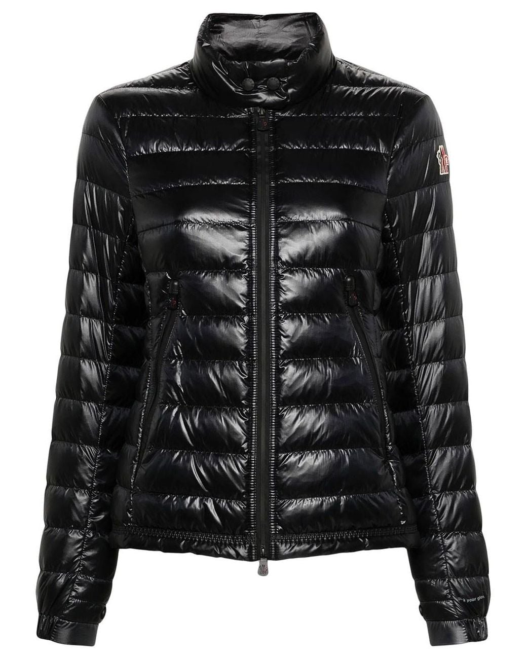 Moncler Black Grenoble: Short Walibi Packable Down Jacket