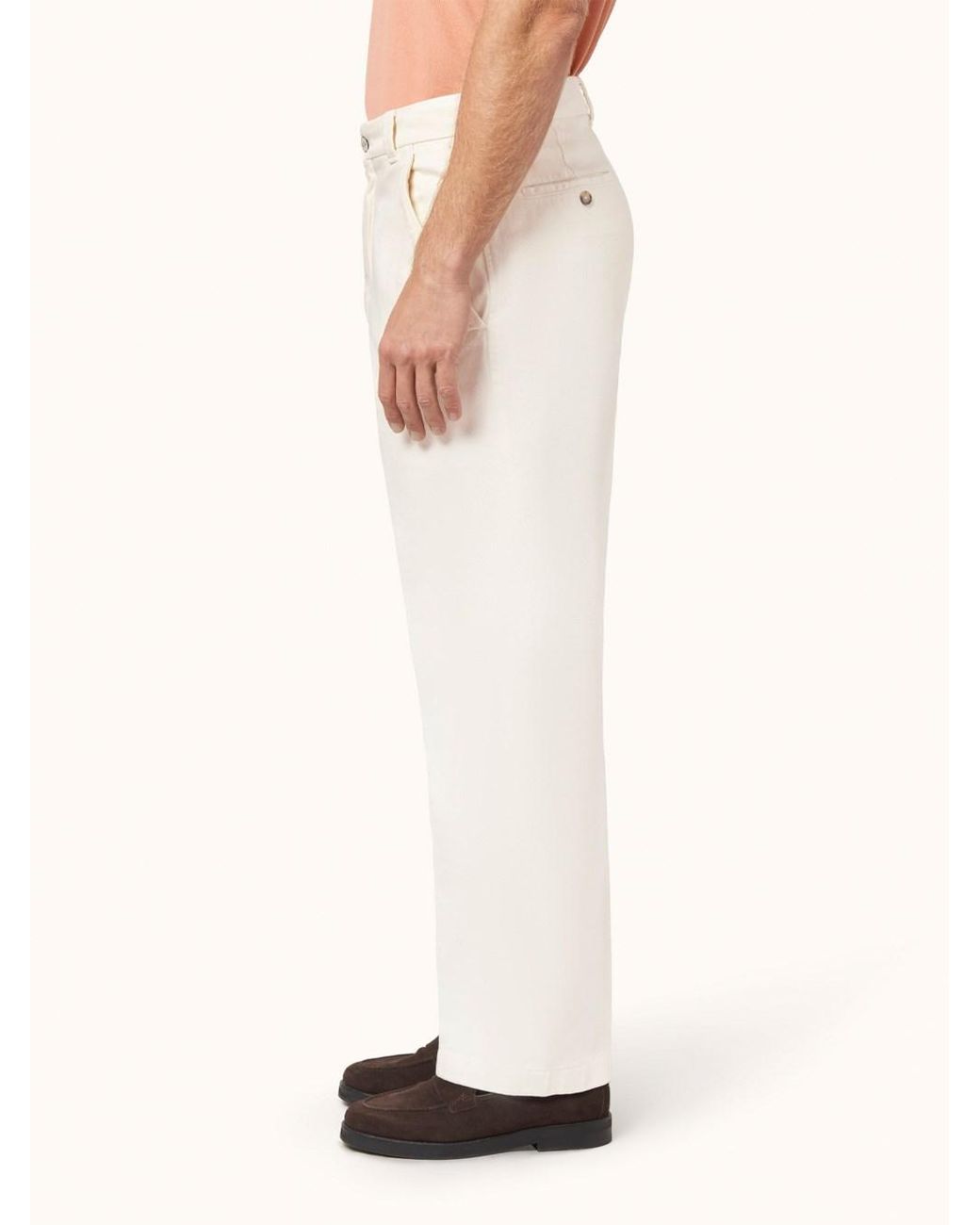 Paul & Shark White Paul & Shark Pantaloni "Stresa" Tinto Capo for men