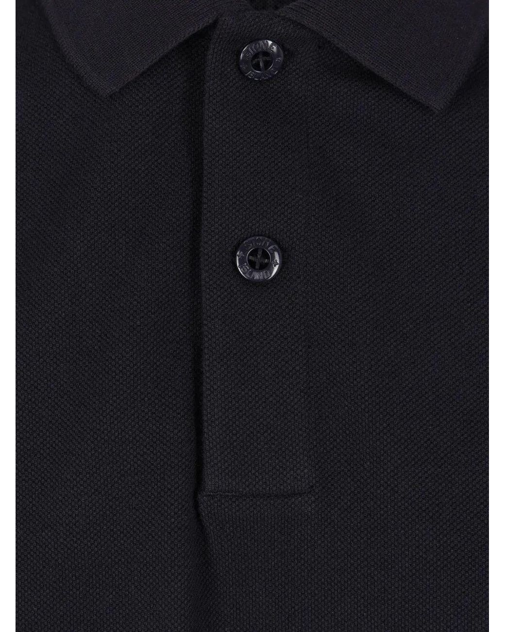 Stone Island Blue Cotton Polo for men