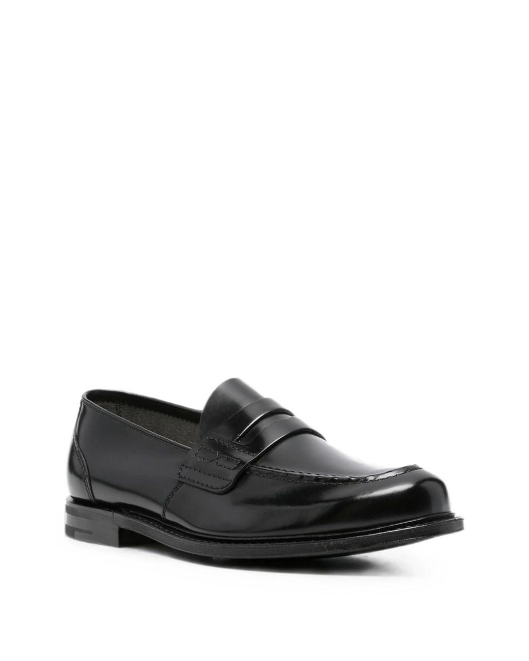 Church's Black Leather Loafers for men