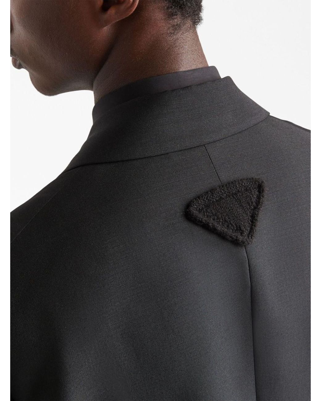 Prada Black Kid Mohair Jacket for men