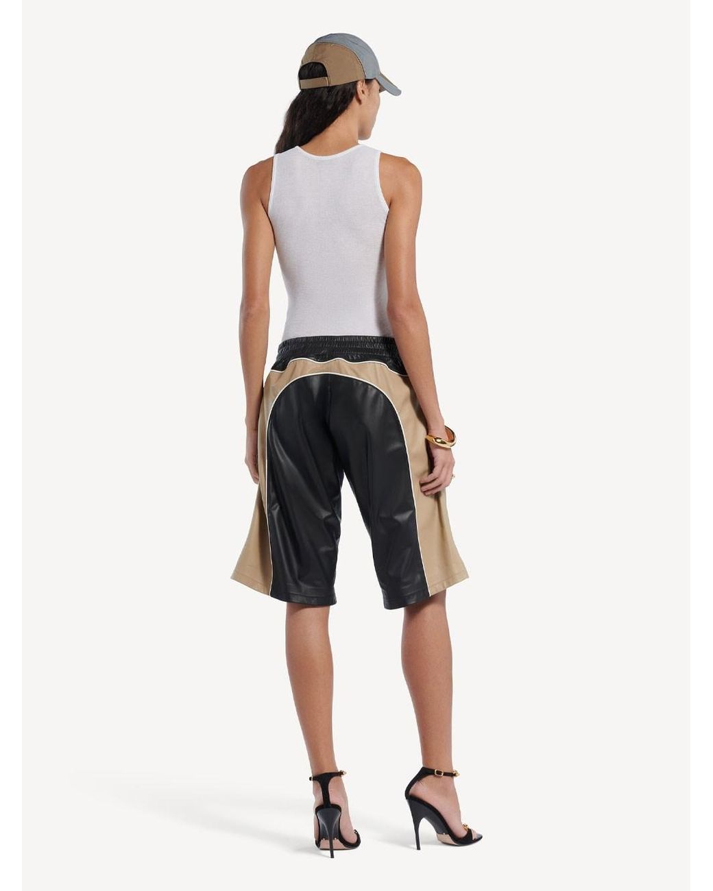 Balenciaga White Logo Round Neck Tank Top