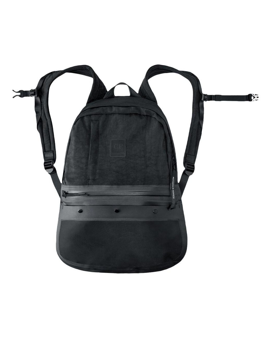 C P Company Black Metropolis Series Backpack In Quartz Fabric for men