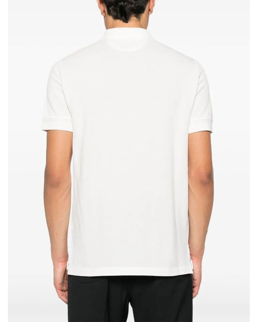 Tom Ford White Cotton Polo Shirt for men