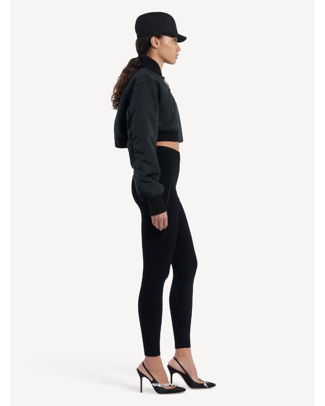 Balenciaga Black Techwear Leggings