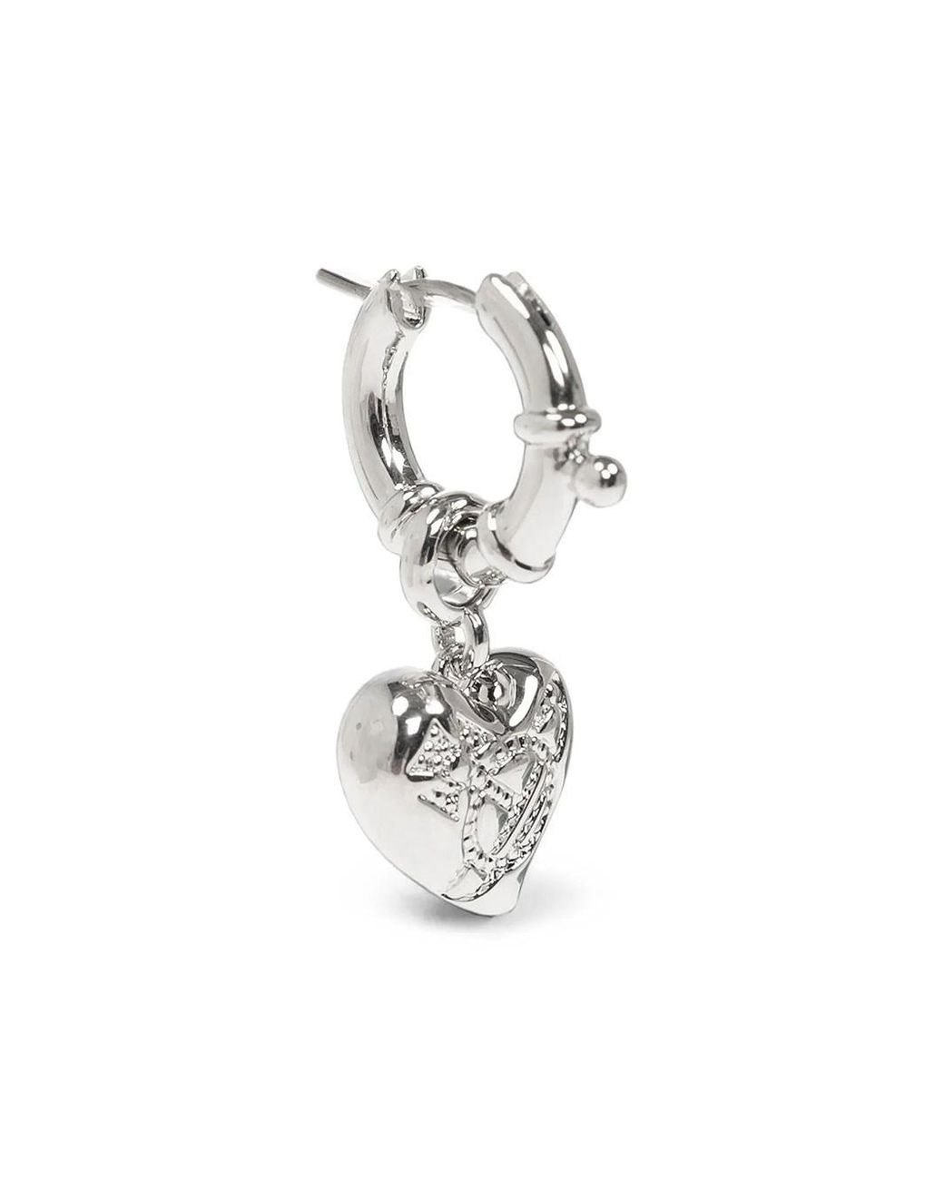 Vivienne Westwood White Della Hoop Earrings