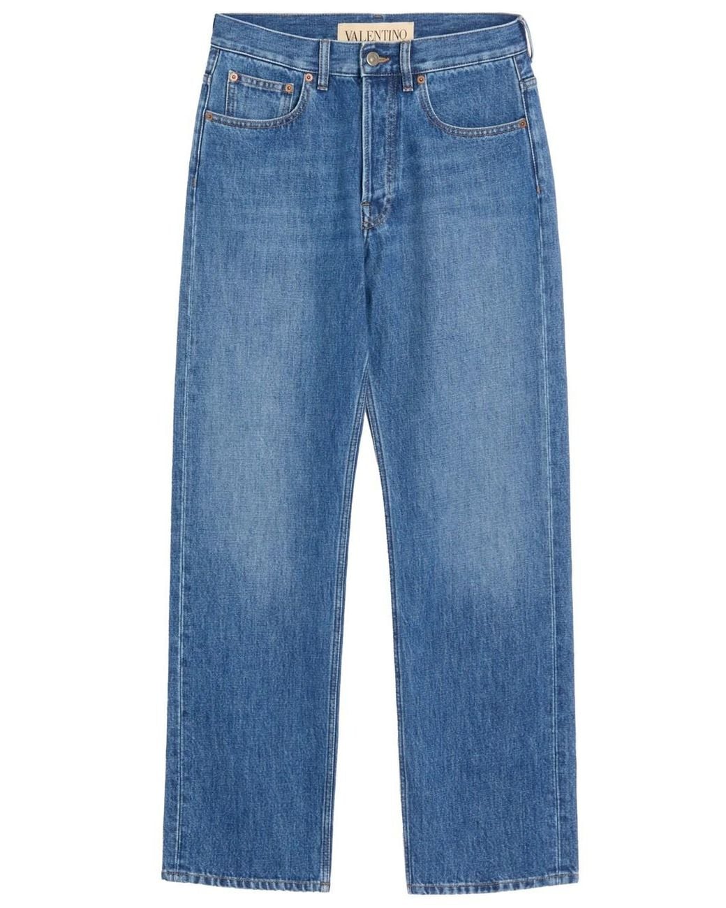 Valentino Garavani Blue Flare Five-pocket Jeans for men