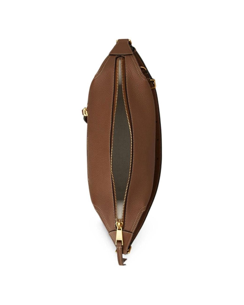 Tod's Brown Metal Dots Shoulder Bag