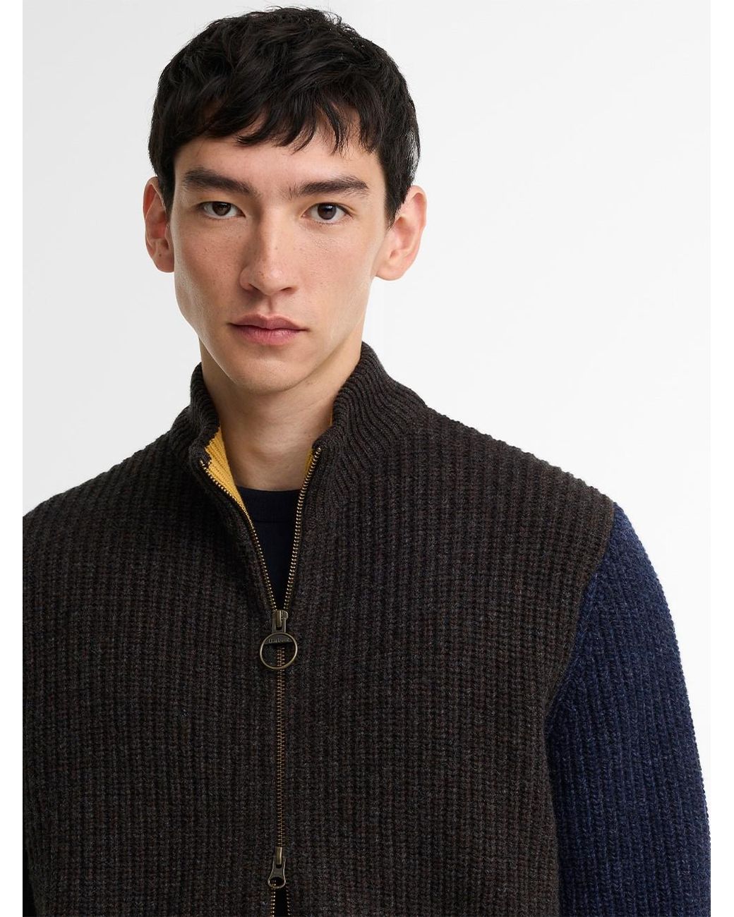 Barbour Black Paul Smith Loves Cardigan for men