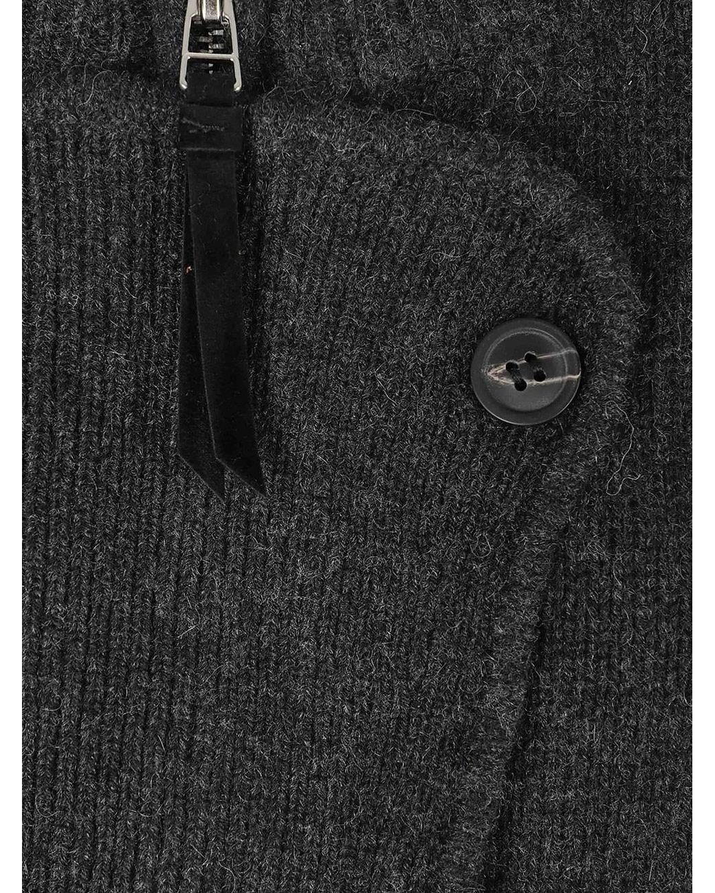 Isabel Marant Black Murielle Wool And Cashmere Zip Cardigan