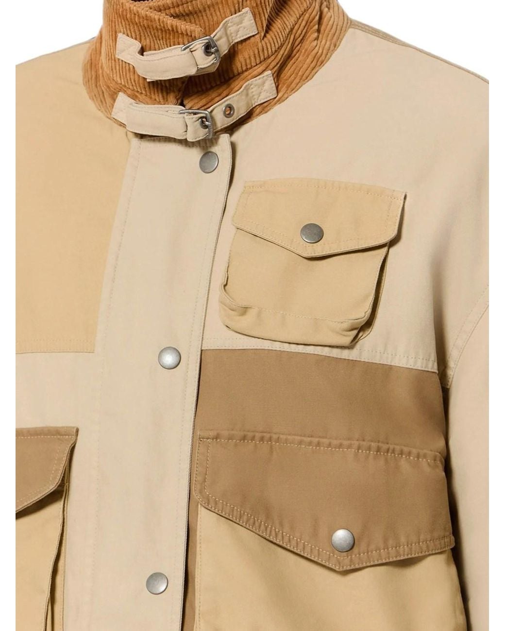 Isabel Marant Natural Risla Jacket In Beige Cotton