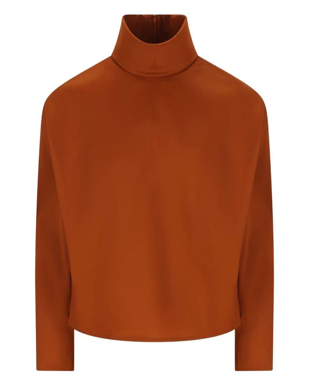 Saint Laurent Brown Organza Top