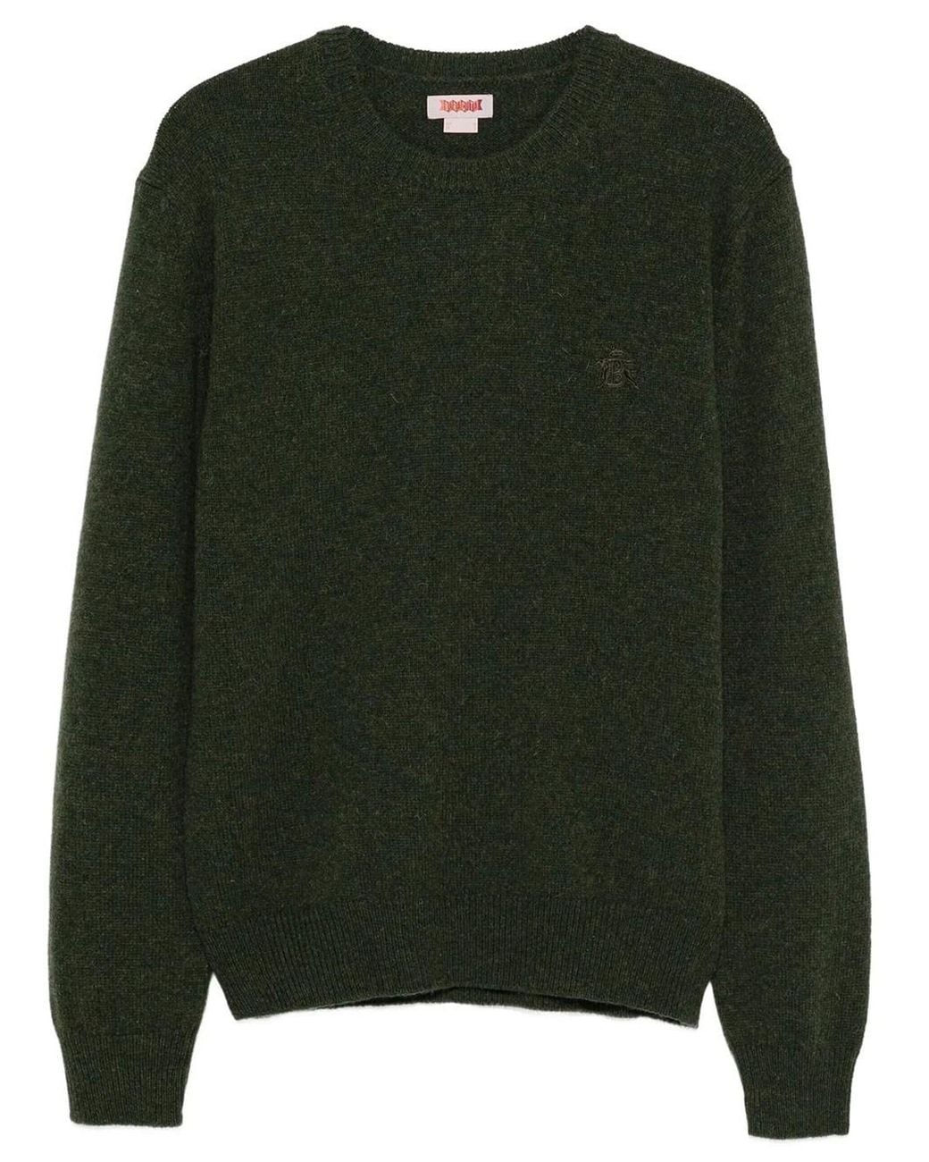 Baracuta Green Shetland Wool Sweater for men