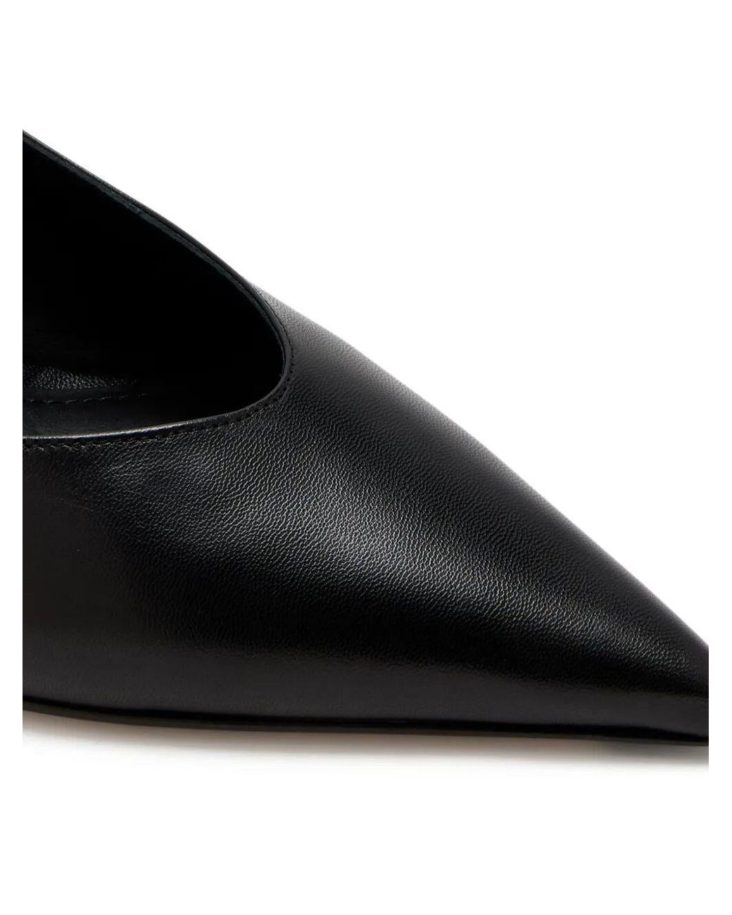 Ferragamo Black Cleya 55 S-Shaped Leather Slingback
