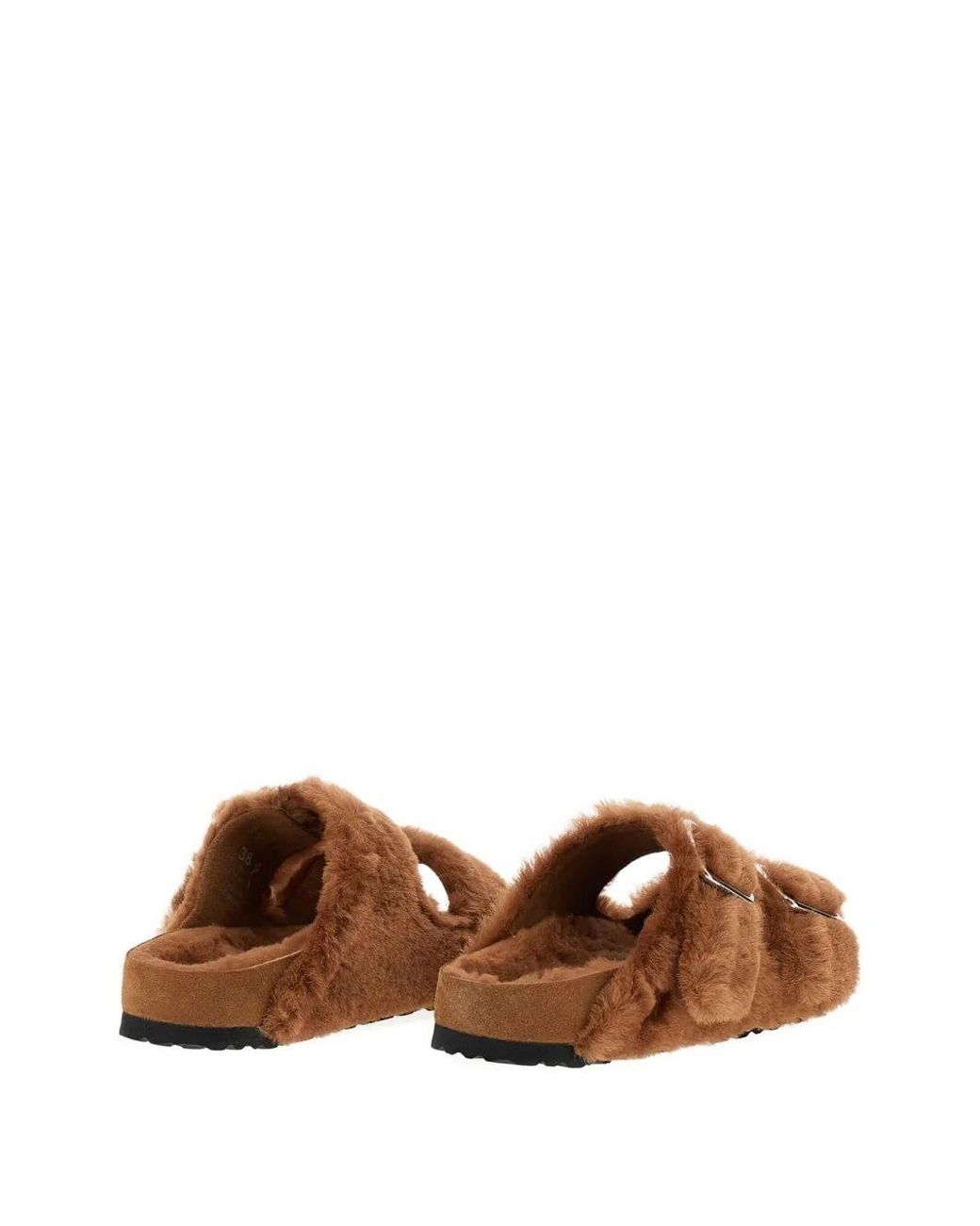 Birkenstock Brown Arizona Shearling Sandals