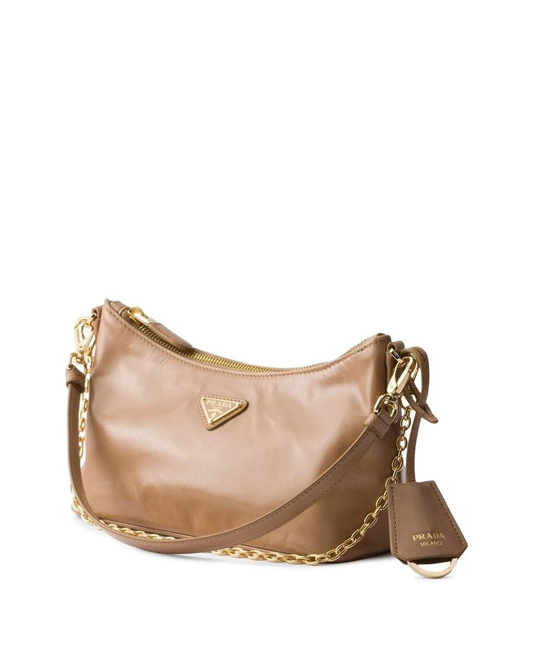 Prada Brown Shiny Leather Mini Bag