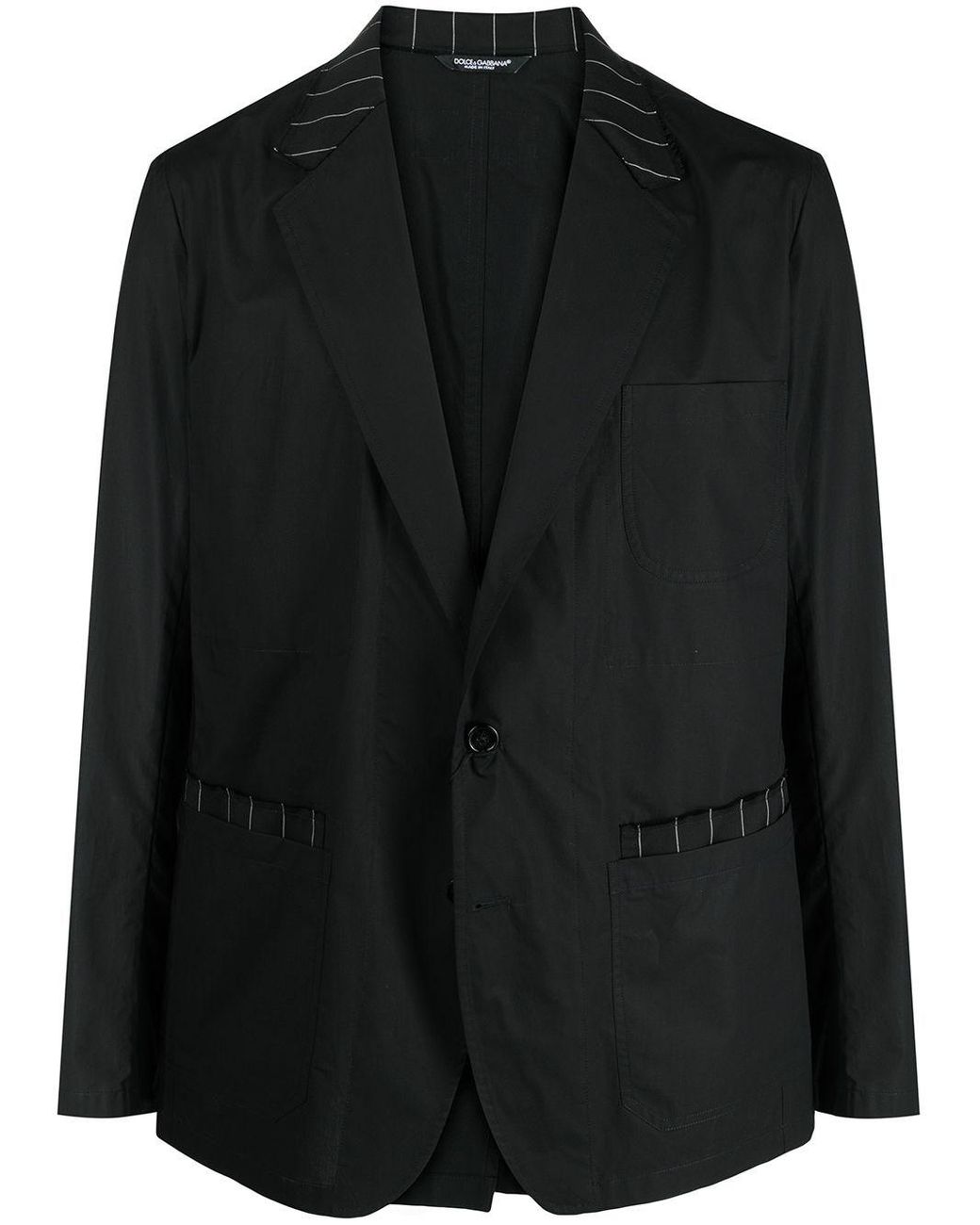 Dolce & Gabbana Cotton Jacket in Black for Men - Lyst
