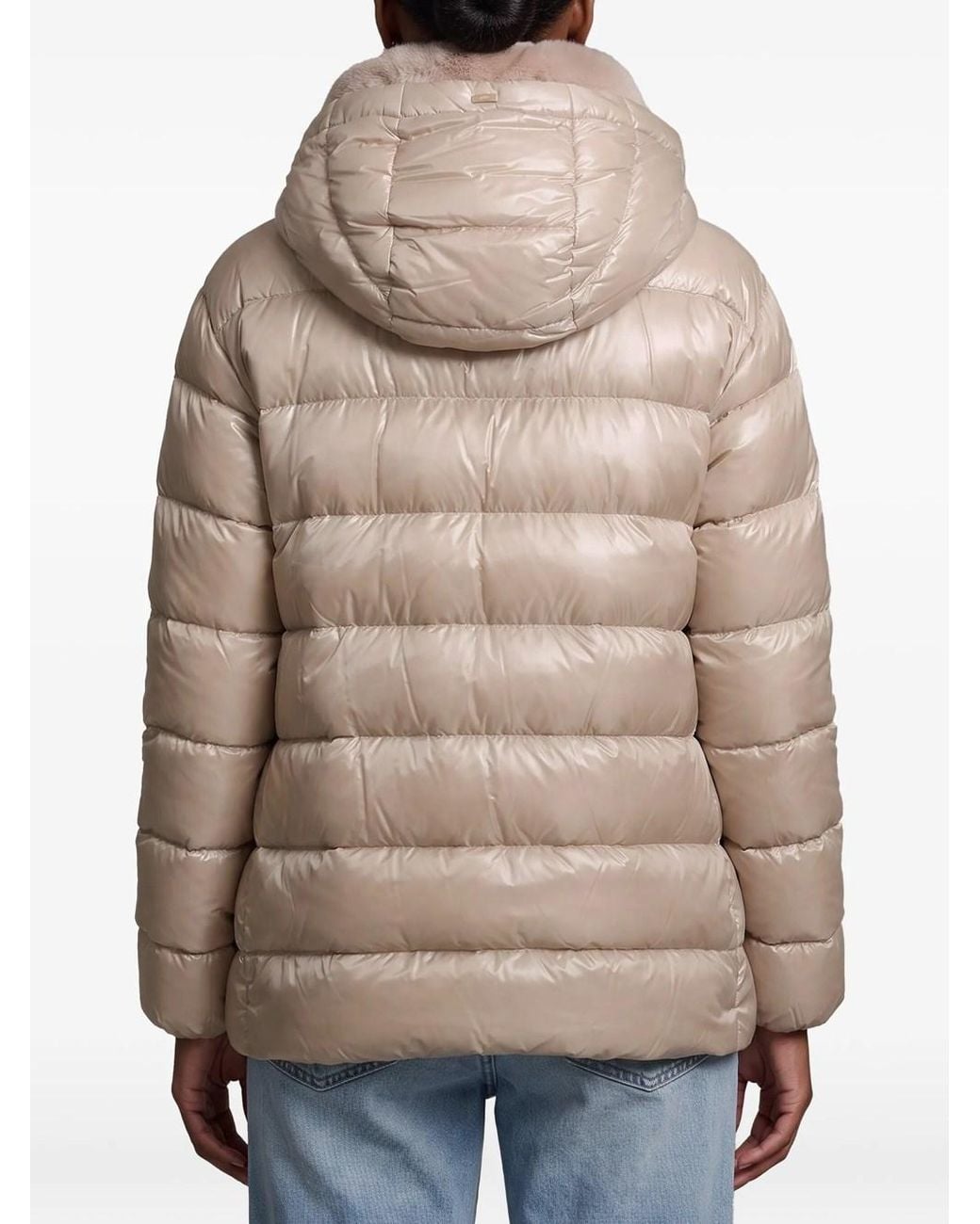 Herno Natural Padded Jacket With Zip