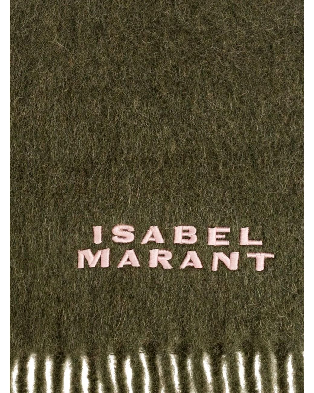 Isabel Marant Green Firny Wool Scarf