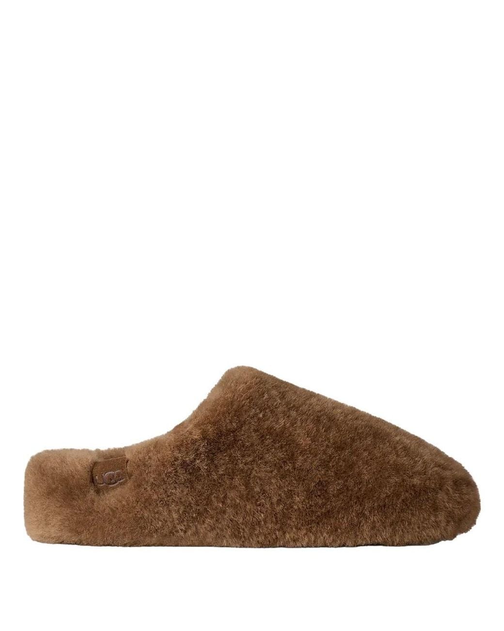 Ugg Brown Slip On Elea Fluffed