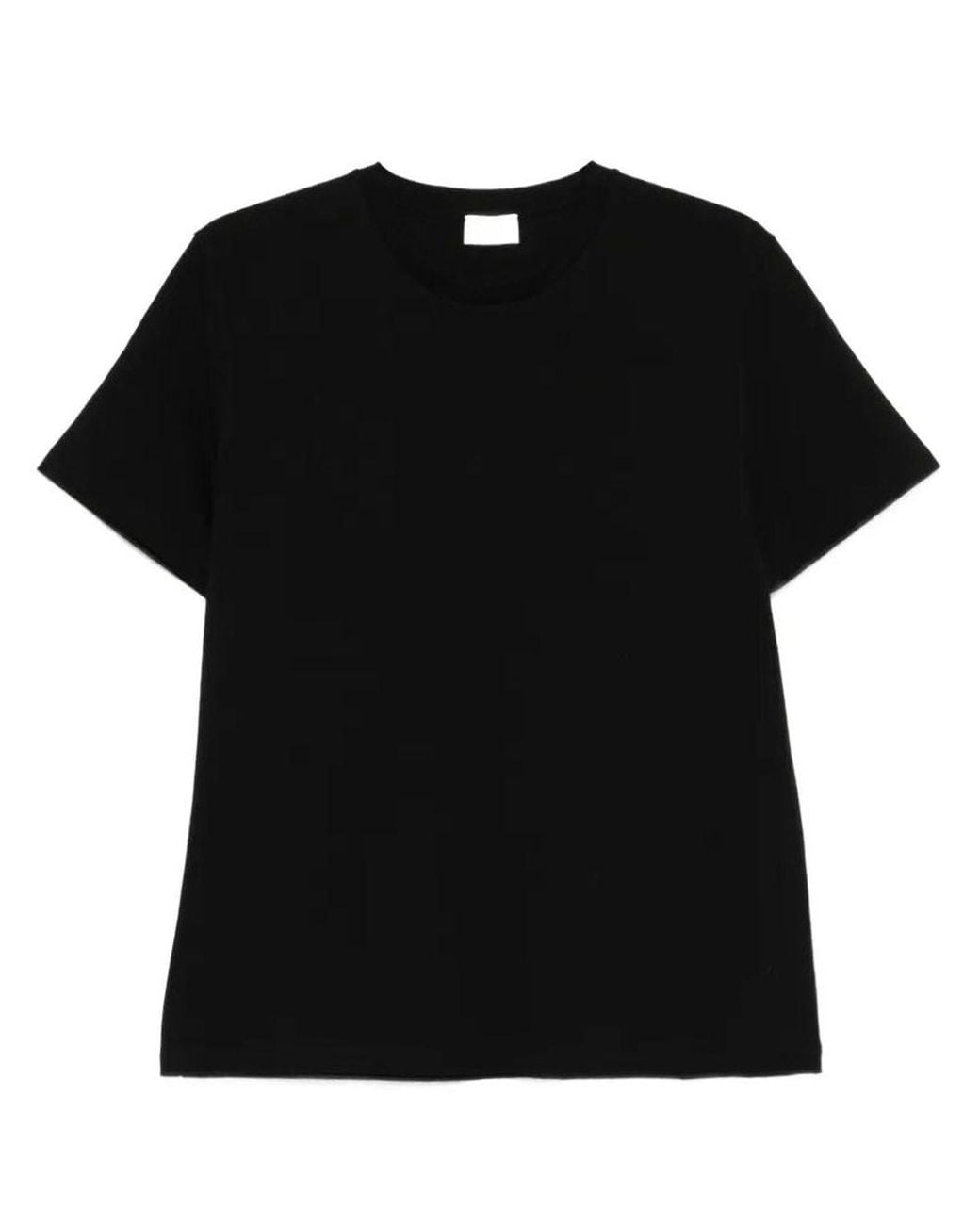 Saint Laurent Black Crew Neck Cotton T-Shirt for men