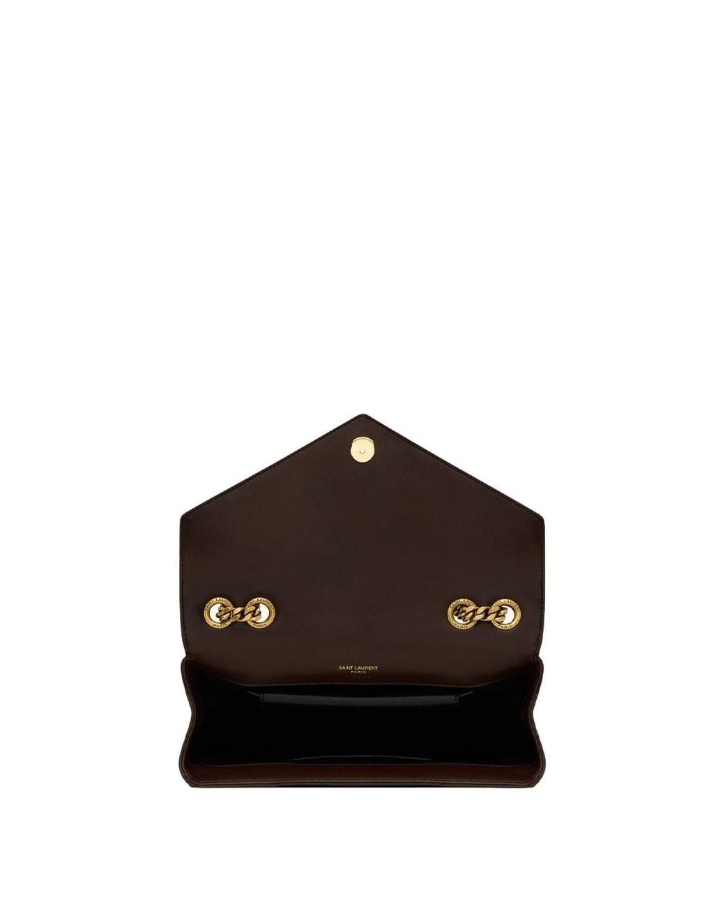 Saint Laurent White Small Quilted Calfskin Loulou Bag