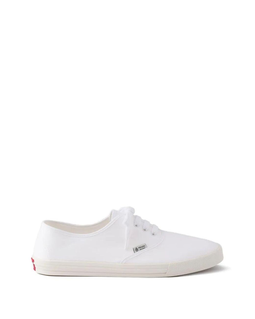 Prada White Canvas Sneakers for men