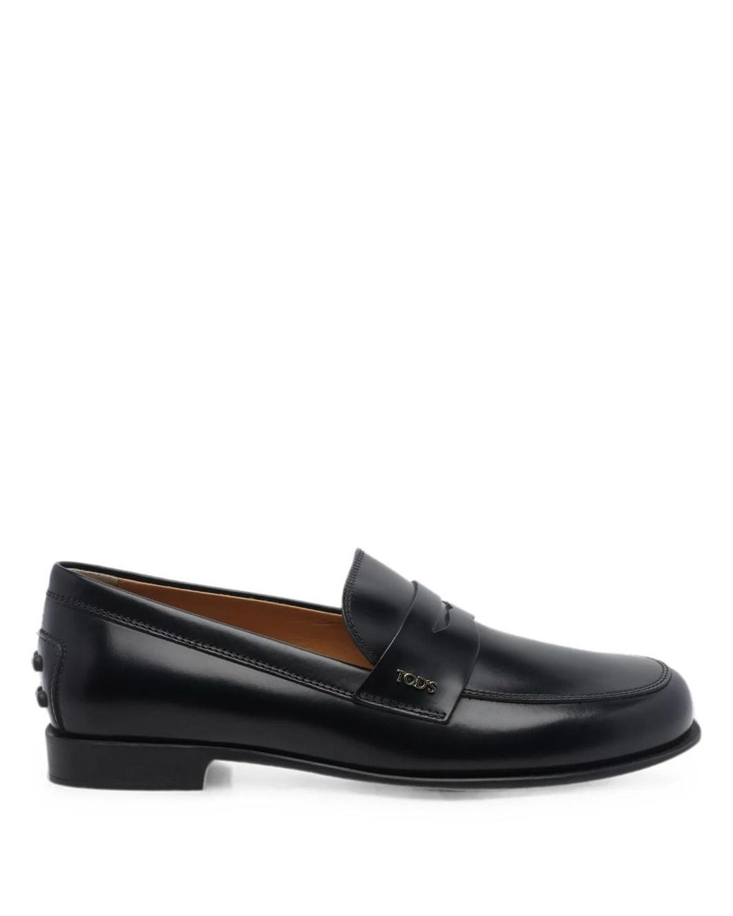 Tod's Black Leather Loafers