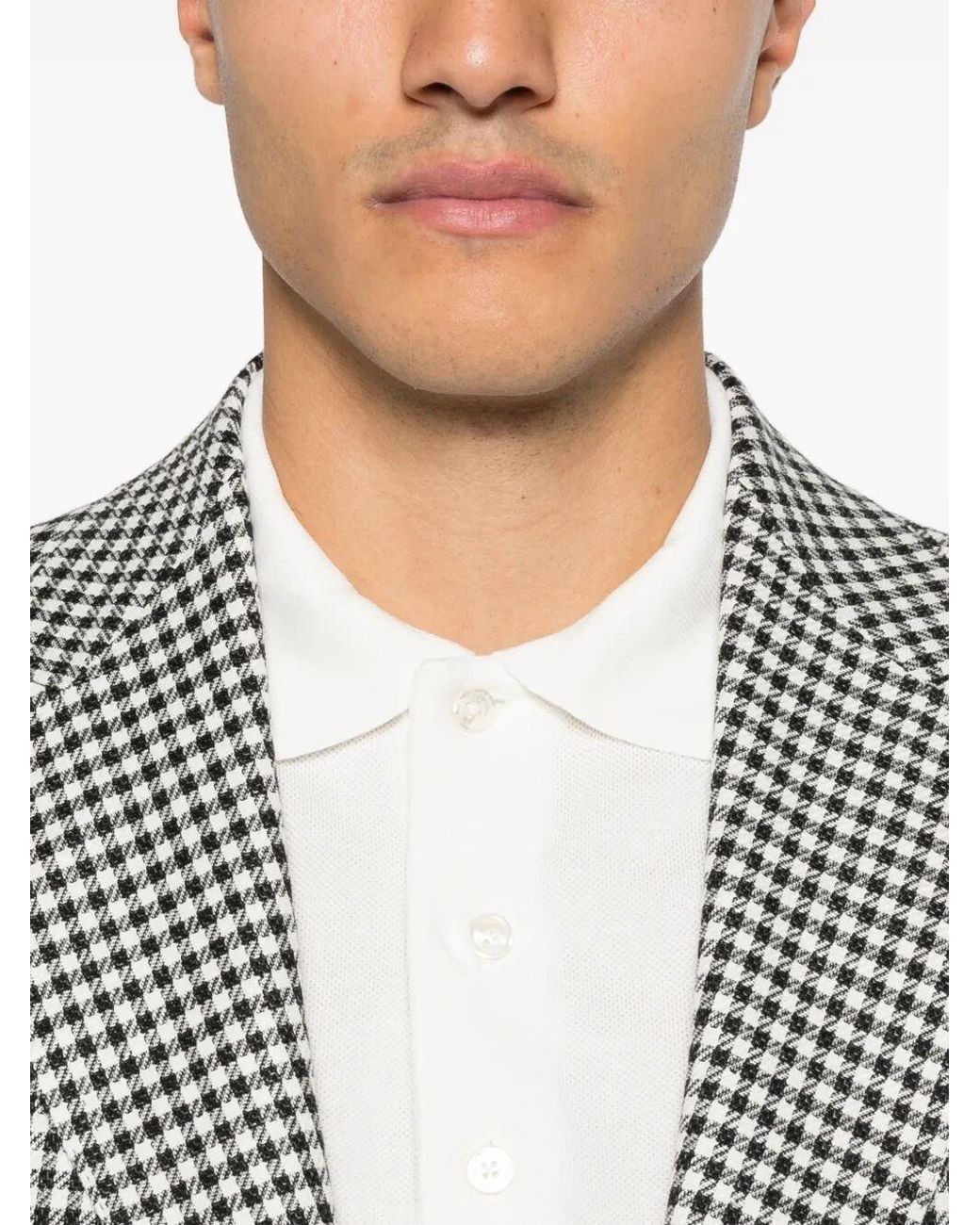 Tom Ford White Cotton Polo Shirt for men