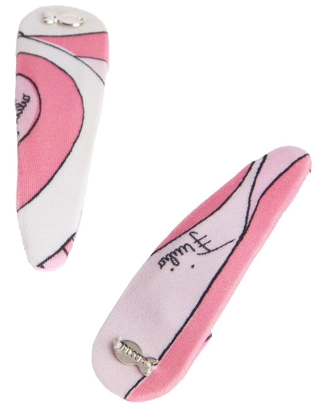 Emilio Pucci Pink Hair Clip Set