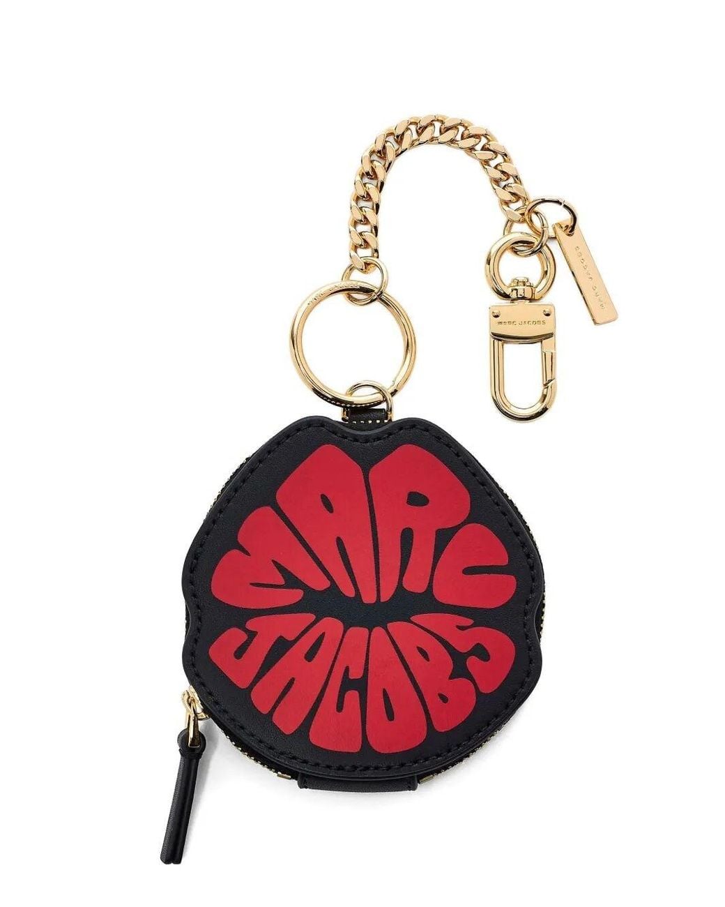 Marc Jacobs Red The Marc Lips Pouch Bag Charm