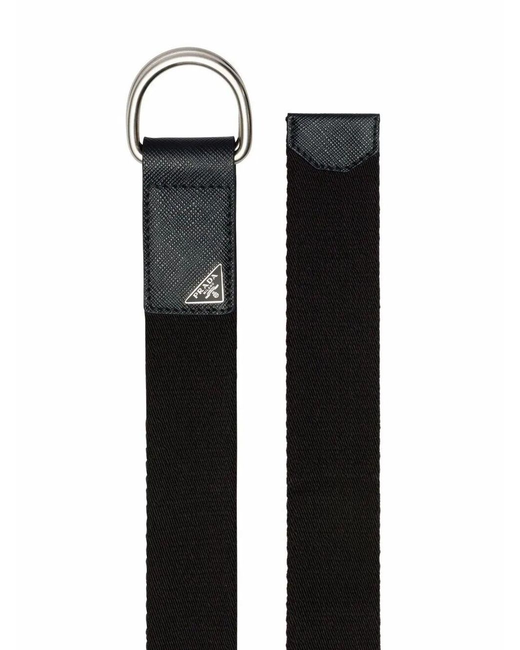 Prada Black Re-Nylon Belt for men
